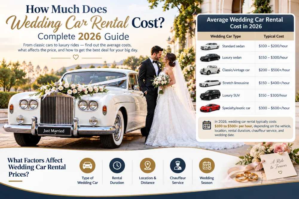 luxurious wedding cars