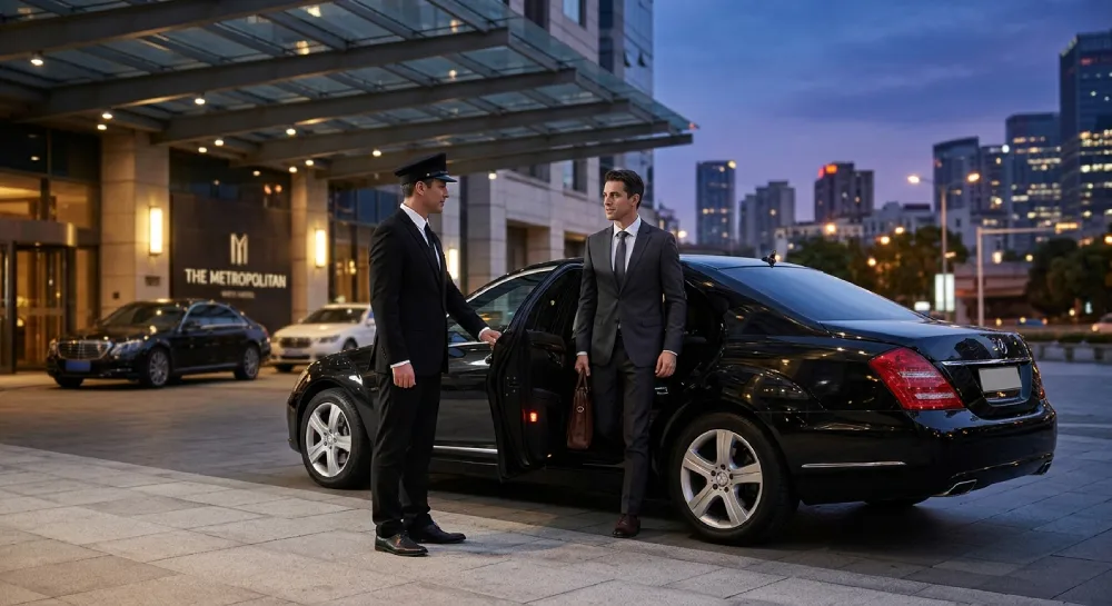 luxury black car